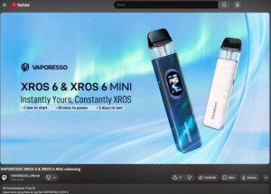 Un video in cui Vaporesso, sul proprio canale, presenta direttamente due suoi nuovi prodotti.